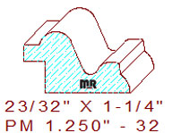 Panel Mould 1-1/4" - 32 Panel Mould 1-1/4" - 32