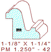 Panel Mould 1-1/4" - 42 Panel Mould 1-1/4" - 42