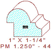 Panel Mould 1-1/4" - 44 Panel Mould 1-1/4" - 44