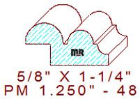 Panel Mould 1-1/4" - 48 Panel Mould 1-1/4" - 48