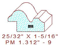 Panel Moulding 1-5/16" - 9 Panel Moulding 1-5/16" - 9