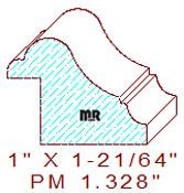Panel Mould 1-21/64" Panel Mould 1-21/64"