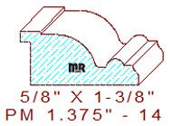 Panel Mould 1-3/8" - 14