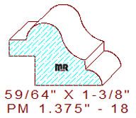 Panel Mould 1-3/8" - 18