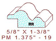 Panel Mould 1-3/8" - 19 Panel Mould 1-3/8" - 19