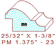 Panel Mould 1-3/8" - 23 Panel Mould 1-3/8" - 23