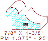 Panel Mould 1-3/8" - 25 Panel Mould 1-3/8" - 25
