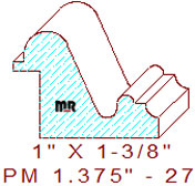 Panel Mould 1-3/8" - 27