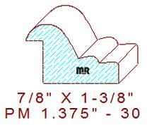 Panel Mould 1-3/8" - 30 Panel Mould 1-3/8" - 30