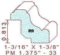 Panel Mould 1-3/8" - 33