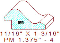 Panel Mould 1-3/8" - 4