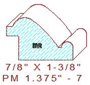 Panel Mould 1-3/8" - 7 Panel Mould 1-3/8" - 7