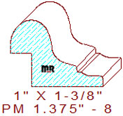 Panel Mould 1-3/8" - 8