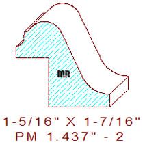 Panel Moulding 1-7/16" - 2 Panel Moulding 1-7/16" - 2