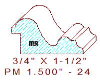 Panel Mould 1-1/2" - 24