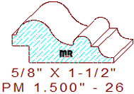 Panel Moulding 1-1/2" - 26 Panel Moulding 1-1/2" - 26