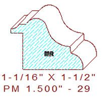 Panel Moulding 1-1/2" - 29 Panel Moulding 1-1/2" - 29