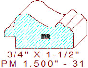 Panel Moulding 1-1/2" - 31 Panel Moulding 1-1/2" - 31