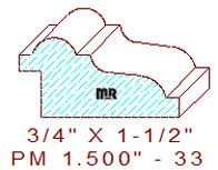 Panel Moulding 1-1/2" - 33 Panel Moulding 1-1/2" - 33