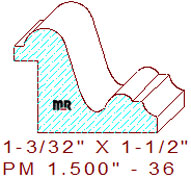 Panel Moulding 1-1/2" - 36