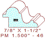 Panel Moulding 1-1/2" - 46 Panel Moulding 1-1/2" - 46