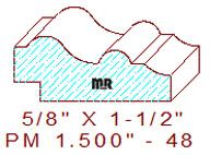 Panel Moulding 1-1/2" - 48 Panel Moulding 1-1/2" - 48