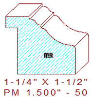 Panel Moulding 1-1/2" - 50 Panel Moulding 1-1/2" - 50