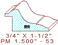 Panel Moulding 1-1/2" - 53 Panel Moulding 1-1/2" - 53