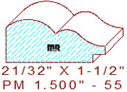 Panel Moulding 1-1/2" - 55 Panel Moulding 1-1/2" - 55