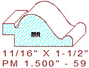 Panel Moulding 1-1/2" - 59