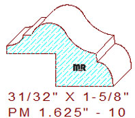 Panel Mould 1-5/8" - 10