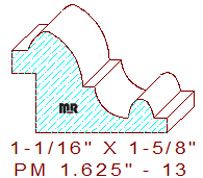 Panel Moulding 1-5/8" - 13 Panel Moulding 1-5/8" - 13