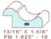 Panel Moulding 1-5/8" - 19 Panel Moulding 1-5/8" - 19