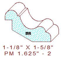Panel Mould 1-5/8" - 2 Panel Mould 1-5/8" - 2