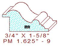 Panel Mould 1-5/8" - 9