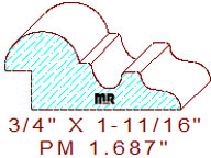 Panel Moulding 1-11/16"