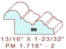 Panel Moulding 1-23/32" - 2 Panel Moulding 1-23/32" - 2