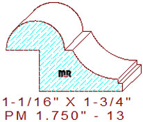 Panel Moulding 1-3/4" - 13 Panel Moulding 1-3/4" - 13