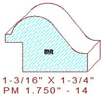 Panel Moulding 1-3/4" - 14 Panel Moulding 1-3/4" - 14