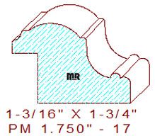 Panel Mould 1-3/4" - 17 Panel Mould 1-3/4" - 17