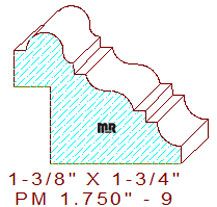 Panel Moulding 1-3/4" - 9 Panel Moulding 1-3/4" - 9