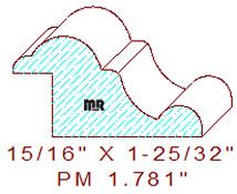 Panel Moulding 1-25/32" Panel Moulding 1-25/32"