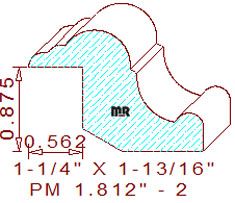 Panel Mould 1-13/16" - 2 Panel Mould 1-13/16" - 2