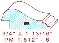 Panel Mould 1-13/16" - 6 Panel Mould 1-13/16" - 6