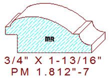 Panel Mould 1-13/16" - 7 Panel Mould 1-13/16" - 7