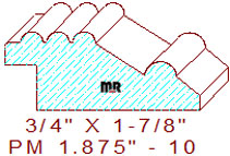 Panel Moulding 1-7/8" - 10 Panel Moulding 1-7/8" - 10