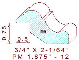 Panel Moulding 1-7/8" - 12 Panel Moulding 1-7/8" - 12