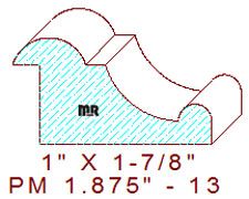 Panel Moulding 1-7/8" - 13 Panel Moulding 1-7/8" - 13