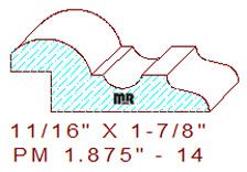 Panel Moulding 1-7/8" - 14 Panel Moulding 1-7/8" - 14