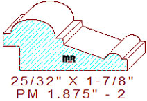 Panel Moulding 1-7/8" - 2 Panel Moulding 1-7/8" - 2